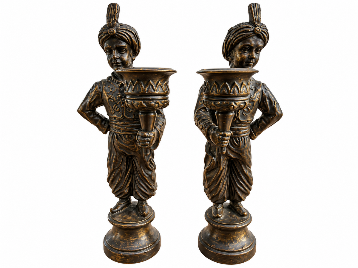 Brass Thai Candle Holders